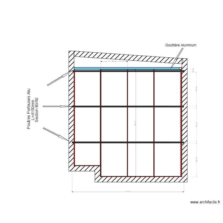 Pergola. Plan de 0 pièce et 0 m2