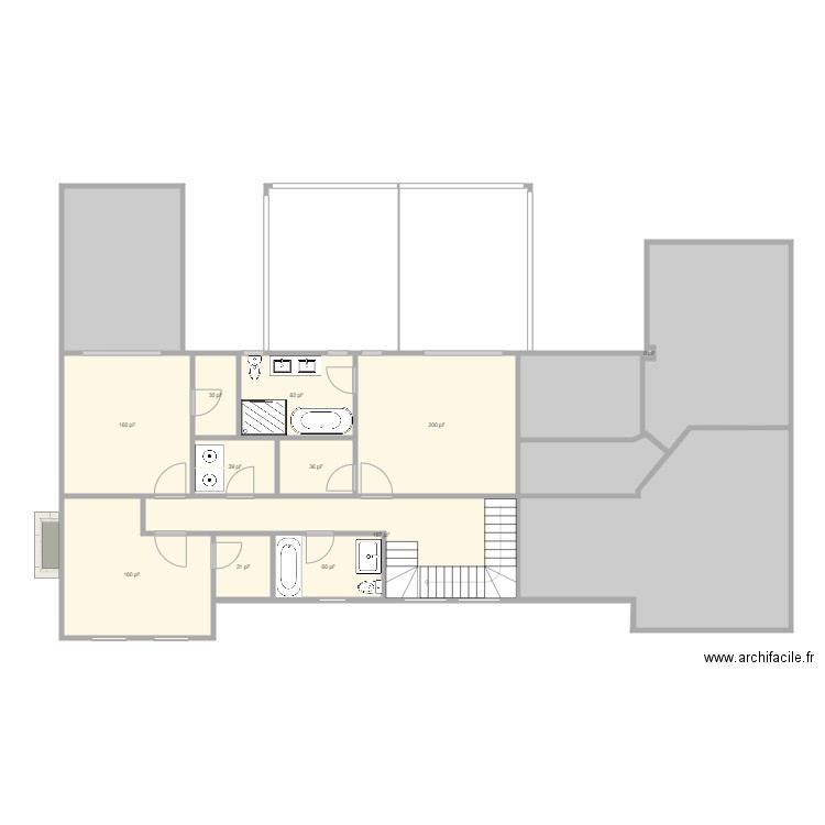 MODIFIÉ 2E 02 avec balcon. Plan de 0 pièce et 0 m2