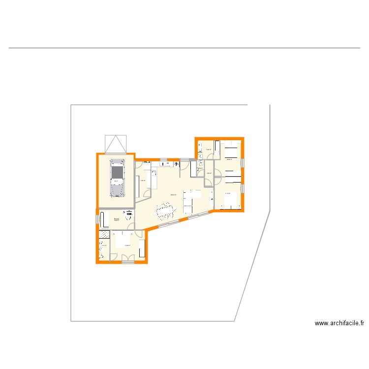 Bernin ter. Plan de 11 pièces et 137 m2