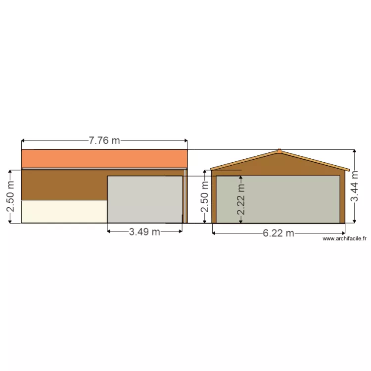 Facades Sud et Est 1. Plan de Facades Sud et Est 1. Plan de