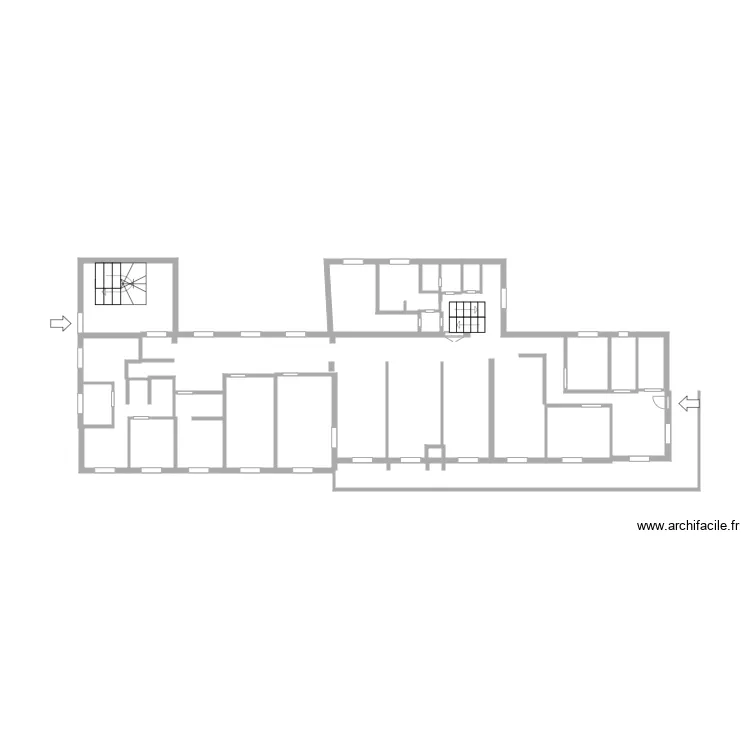 rosiere hotel 1er &eacute;tage. Plan de 