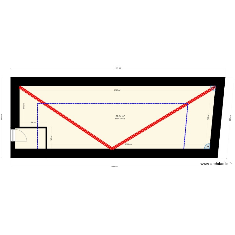 boudier appart existant. Plan de 0 pièce et 0 m2