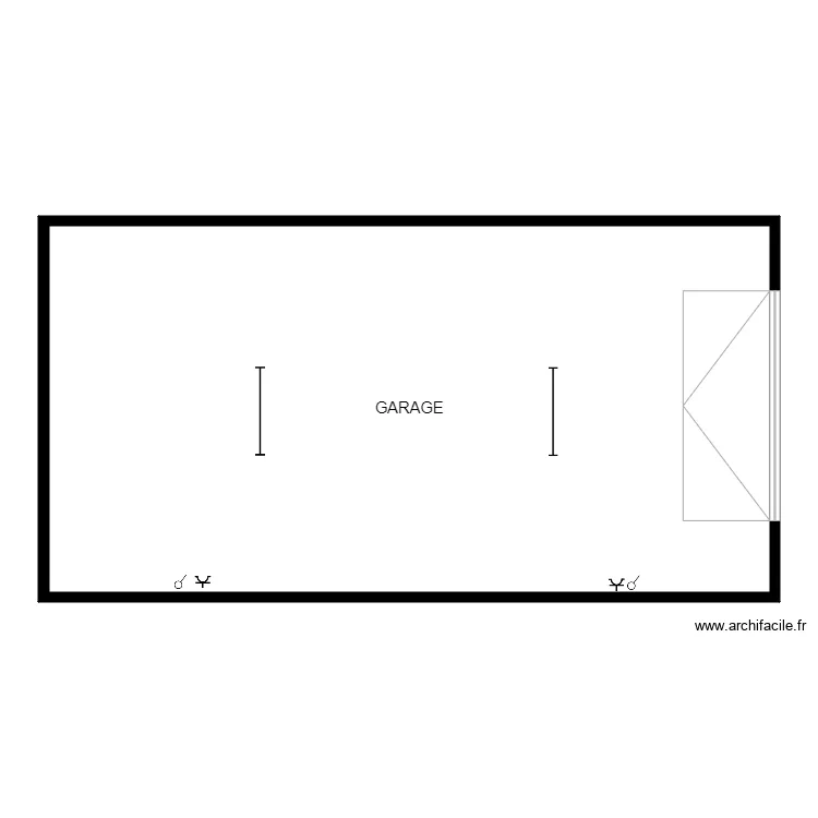 GARAGE. Plan de 