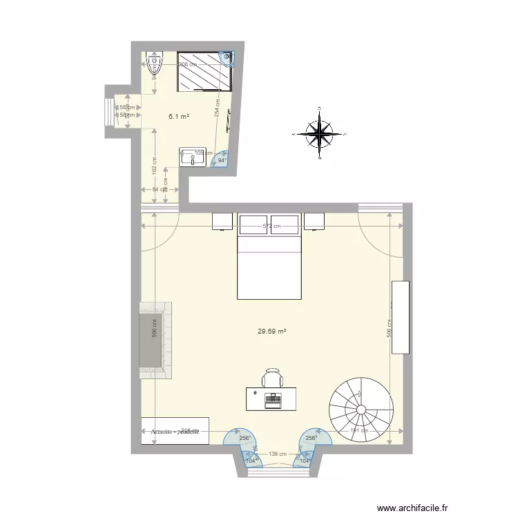 CHAMAILLARD PIECE DU BOUT Etg1 Scénario 1. Plan de CHAMAILLARD PIECE DU BOUT Etg1 Scénario 1. Plan de