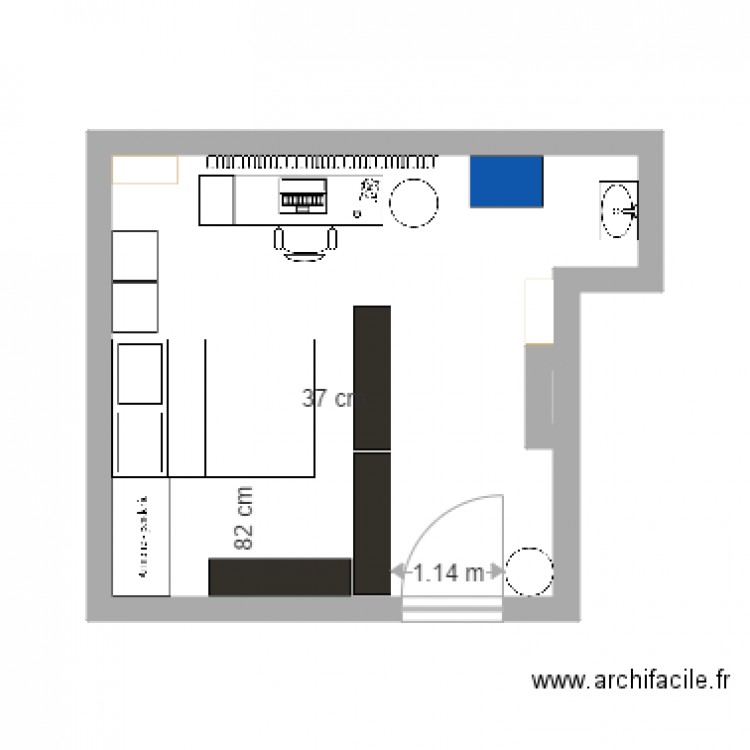 CH Antoine. Plan de 0 pièce et 0 m2