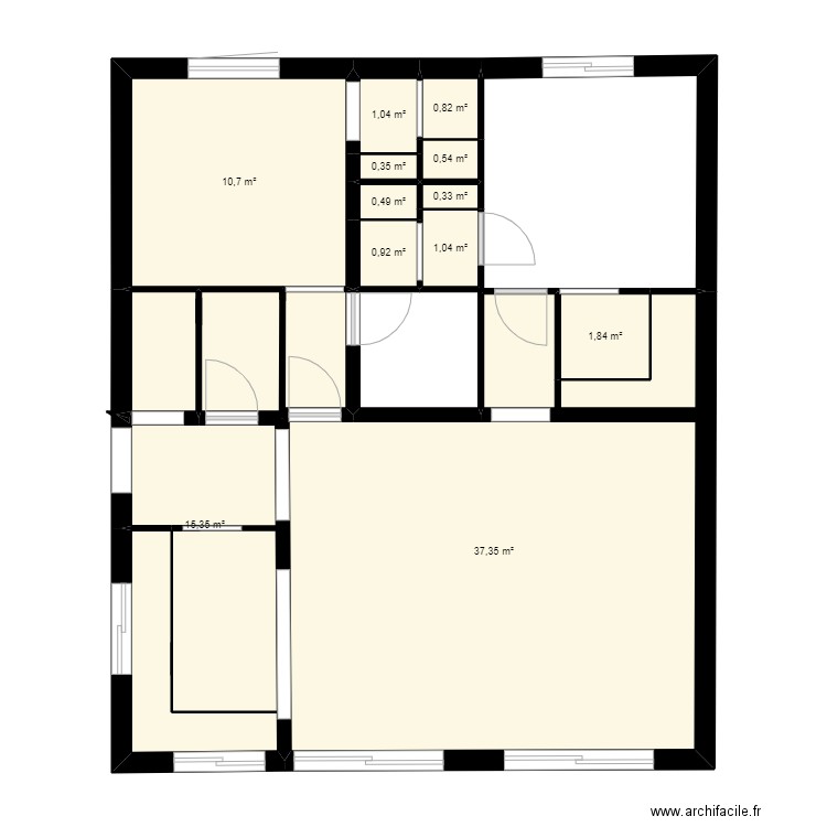 rdc bretagne 5. Plan de 0 pièce et 0 m2