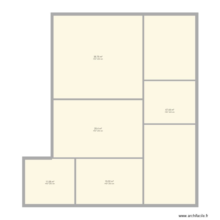 Etage courant msaken. Plan de 0 pièce et 0 m2