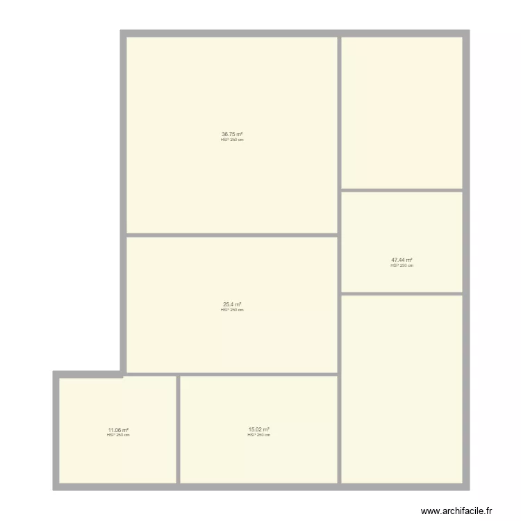 Etage courant msaken. Plan de 