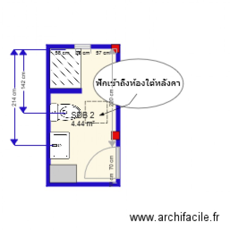 SDB 2. Plan de 0 pièce et 0 m2