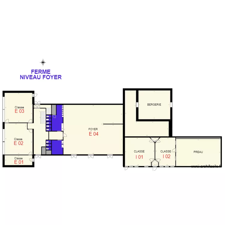 ENSEMBLE FERME. Plan de 