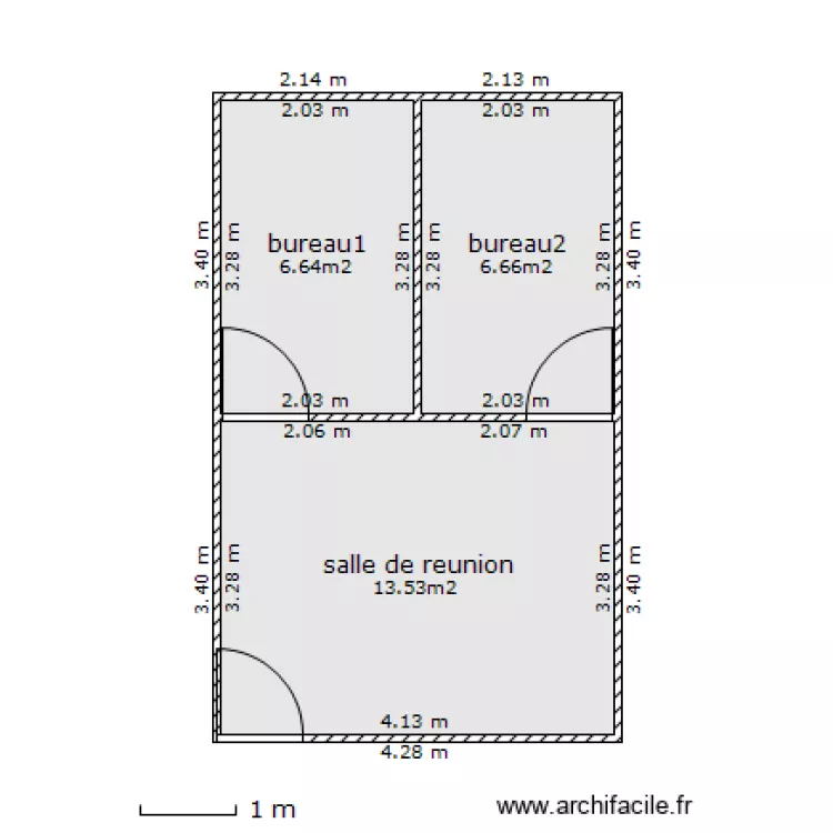 BUREAUX COFELY. Plan de 