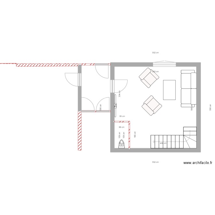 COULOIR. Plan de 0 pièce et 0 m2