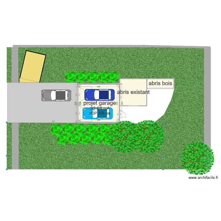 garage projet. Plan de 0 pièce et 0 m2