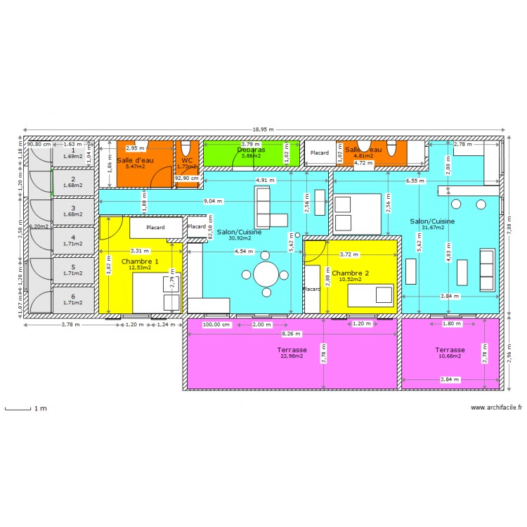 Résidence Les Alpilles. Plan de 0 pièce et 0 m2