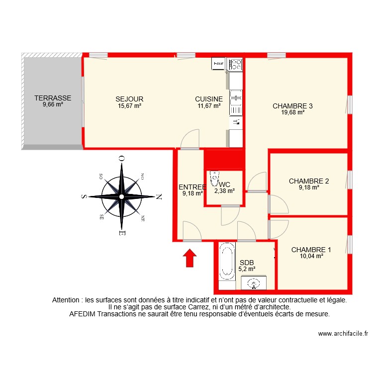 BI 6760. Plan de 0 pièce et 0 m2