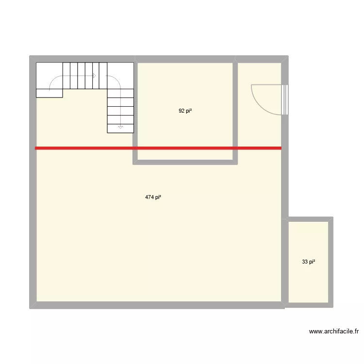 rdc. Plan de 3 et 56 m² rdc. Plan de 3 et 56 m²