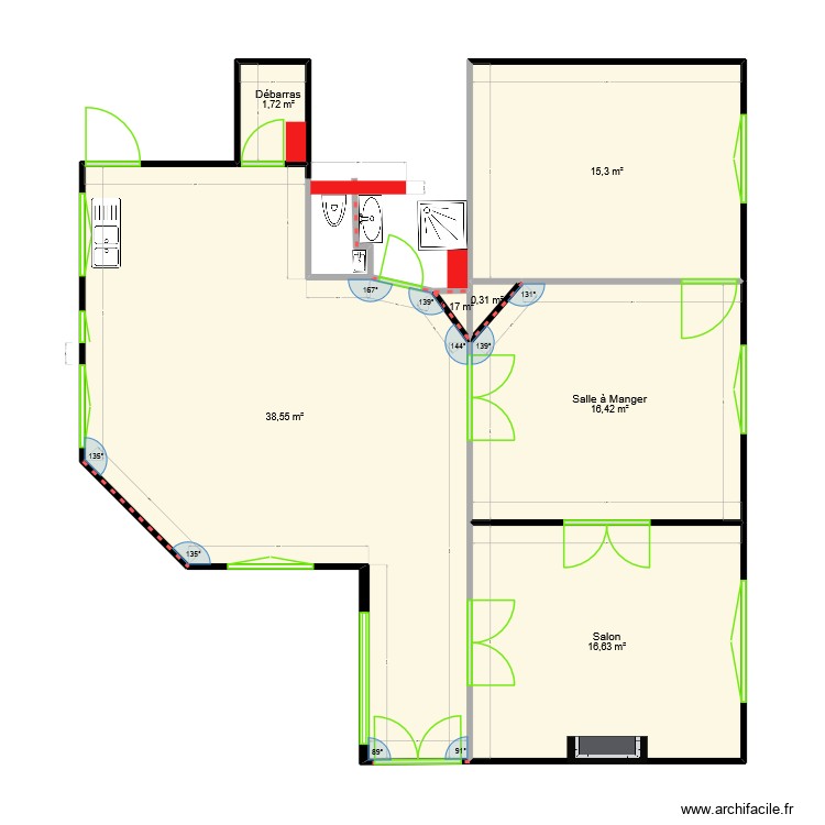 Plan initial version Sylvie. Plan de 0 pièce et 0 m2