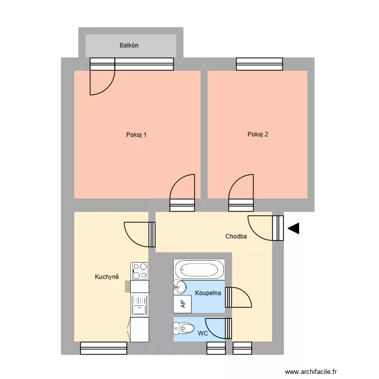 V&yacute;stavn&iacute; 2373, byt 7. Plan de 12  et 180 m²