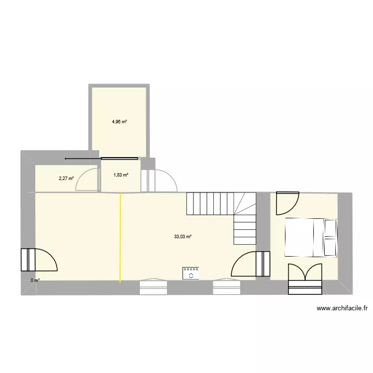Maison V&eacute;ro. Plan de 5  et 42 m²