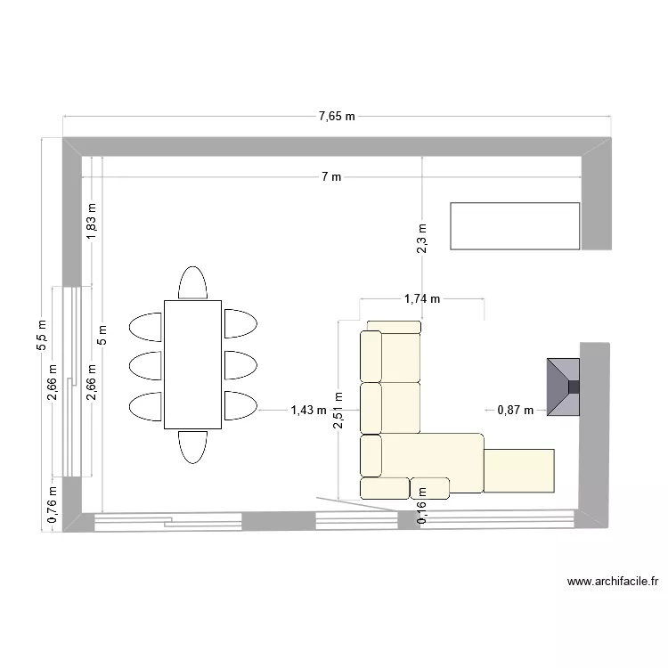 Maison AGON. Plan de 
