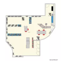 CRALEJ original proposition en rayonnage en bleu