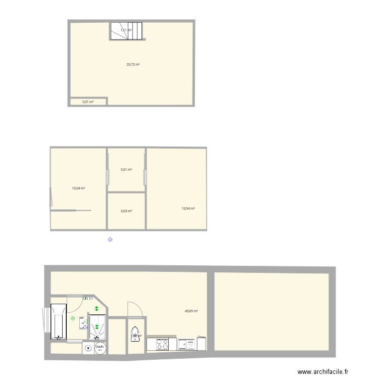 Maison 3112. Plan de 9 pièces et 97 m2