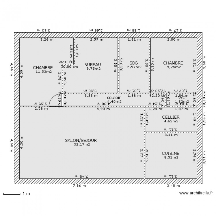 MAISON GRAND COULOIR. Plan de 0 pièce et 0 m2