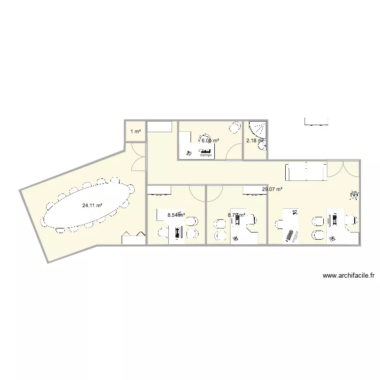 bureau montevrain 2. Plan de 