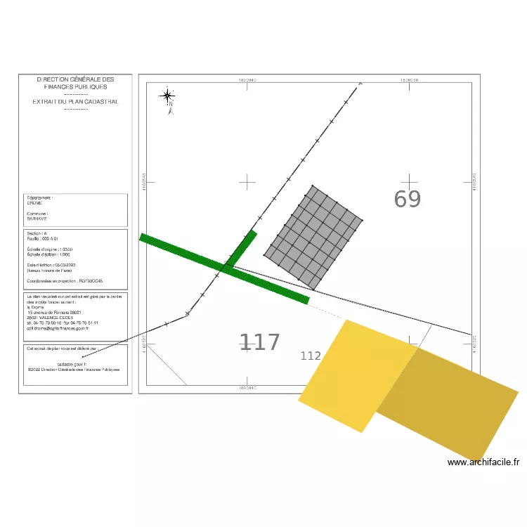 Plan de masse serre v2. Plan de Plan de masse serre v2. Plan de