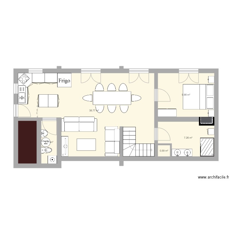 RDC. Plan de 0 pièce et 0 m2