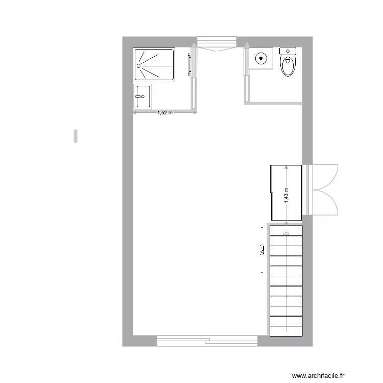 studio libourne. Plan de 