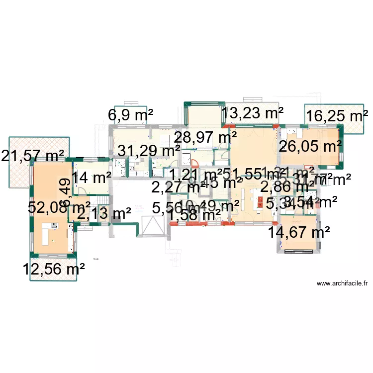 Arroka 2023 RdC. Plan de 25  et 341 m²