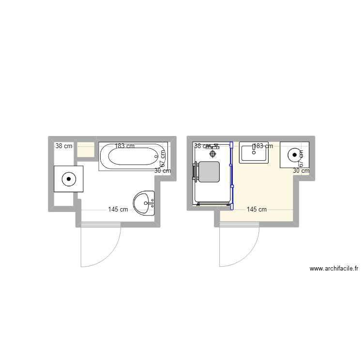 TOIT FOREZIEN ST PRIEST PEZELIER. Plan de 2 pièces et 3 m2