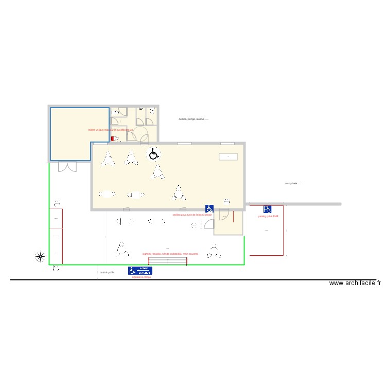 LA GRANDE ROCHE travaux. Plan de 0 pièce et 0 m2