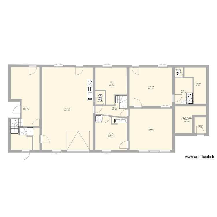 Maison Sigean. Plan de 0 pièce et 0 m2