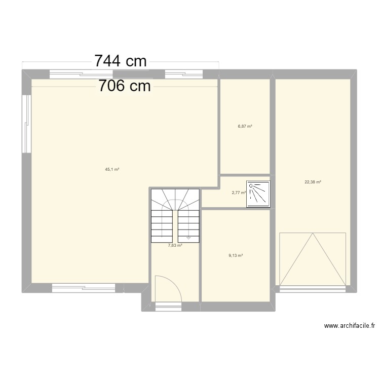 sev3. Plan de 23 pièces et 219 m2