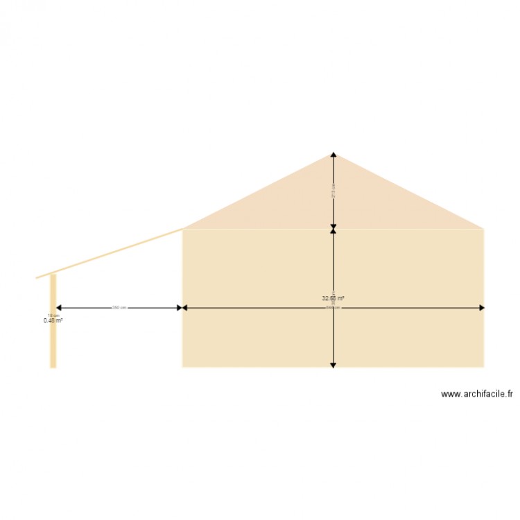 Pignon nord. Plan de 0 pièce et 0 m2