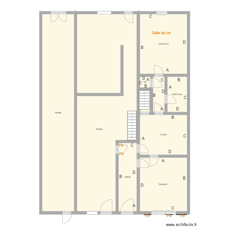 Croquis PIERSON. Plan de 10 pièces et 214 m2