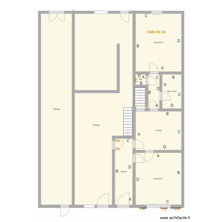Croquis PIERSON. Plan de 