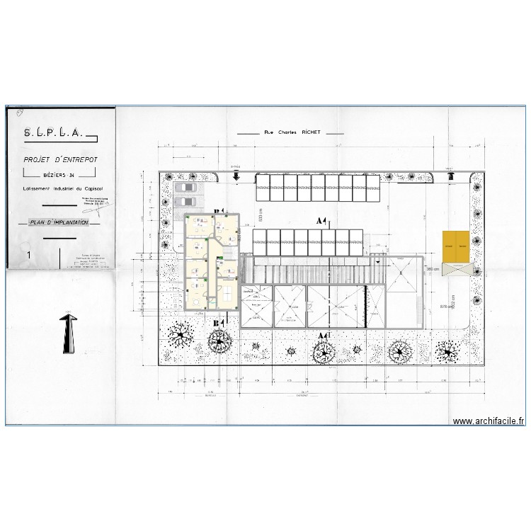 extension 8m R+1 n°2. Plan de 14 pièces et 633 m2