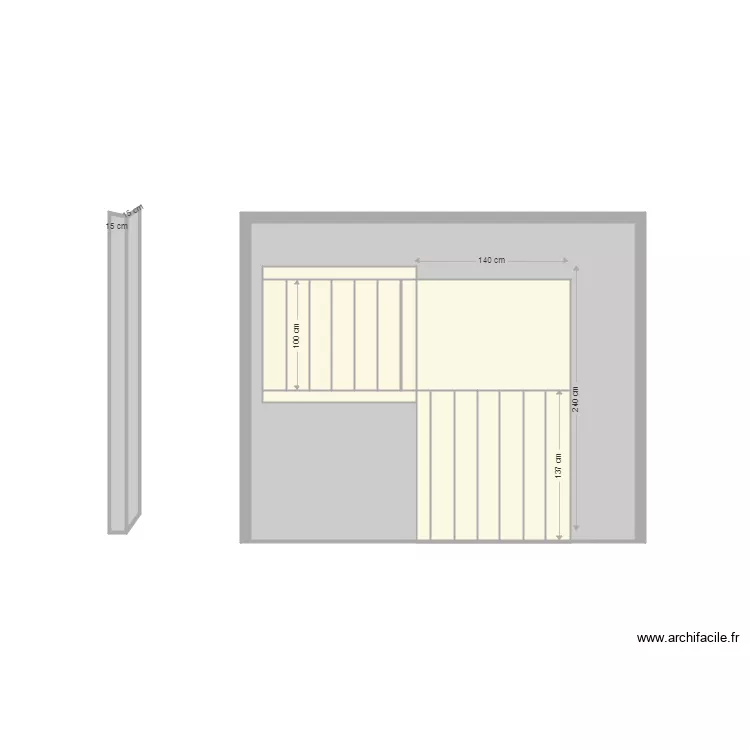 fa&ccedil;ade boxe. Plan de 