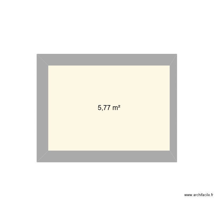 number one. Plan de 1 pièce et 6 m2