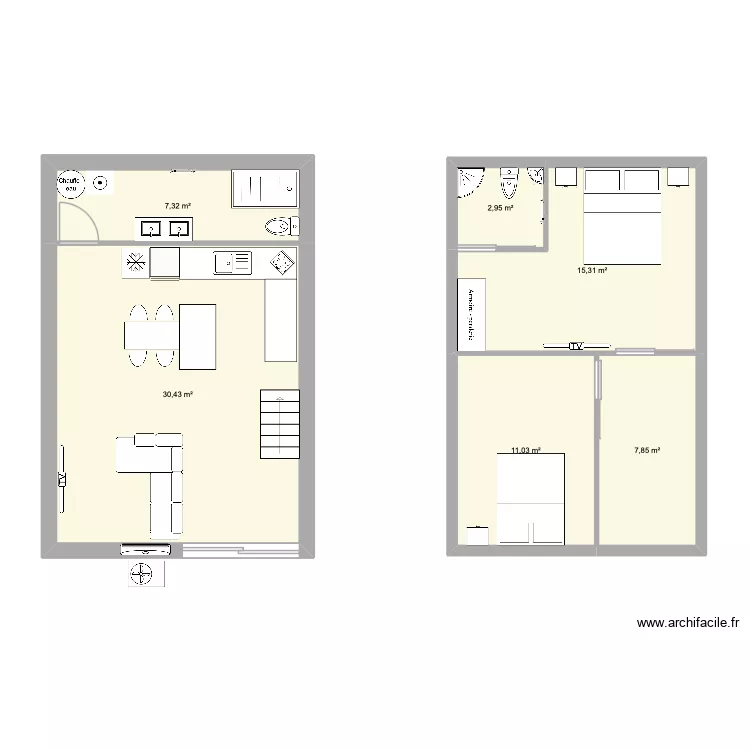 projet remise. Plan de 6 et 75 m² projet remise. Plan de 6 et 75 m²