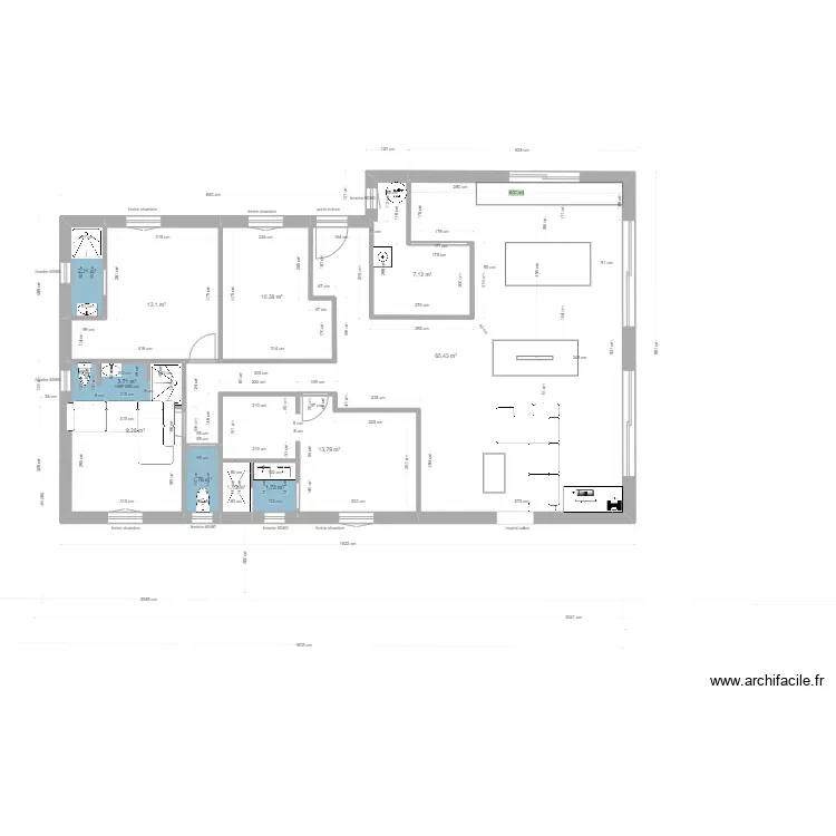 plan plus cloison et sanitaire 1. Plan de 