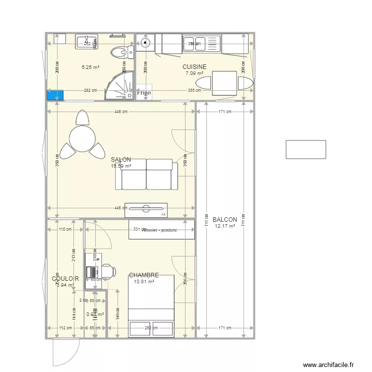 Projet Boulangier v2 APRES TRAVAUX. Plan de 