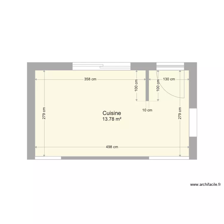 Hirondelles Cuisine. Plan de 