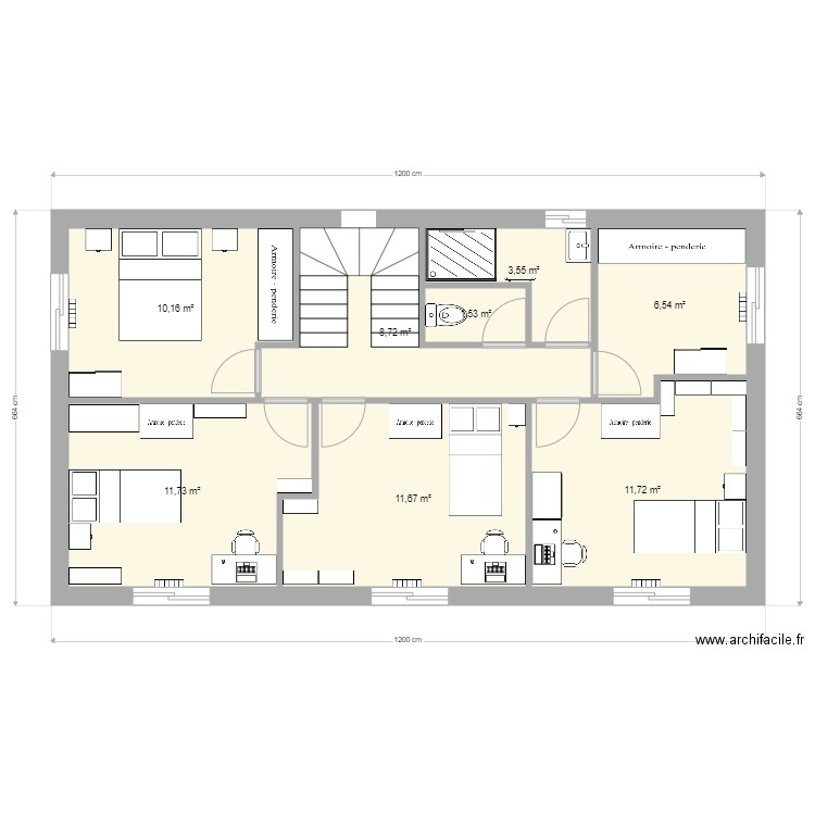 maison 2021 Etage. Plan de 0 pièce et 0 m2