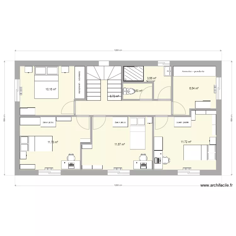 maison 2021 Etage. Plan de 