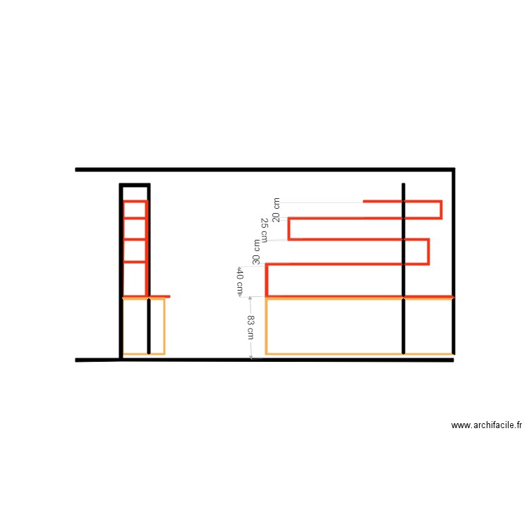 bibliothèque. Plan de 0 pièce et 0 m2