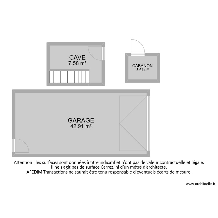 BI9203 ANNEXES. Plan de 4 pièces et 57 m2